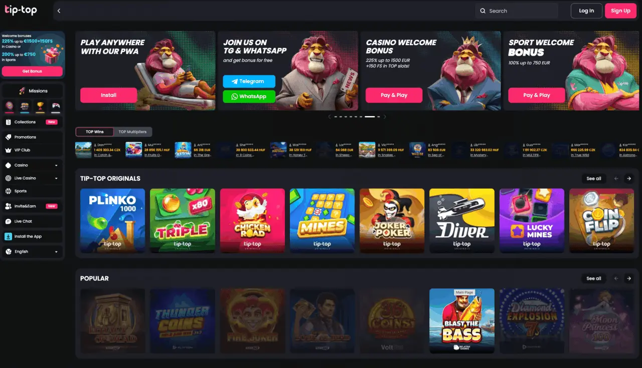 Jouw Casino, Jouw Regels: Ontdek de Tiptop Mobiele App image 2